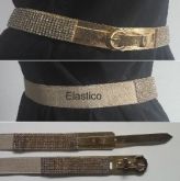 Ref. - Cinto de strass com elástico de 30mm